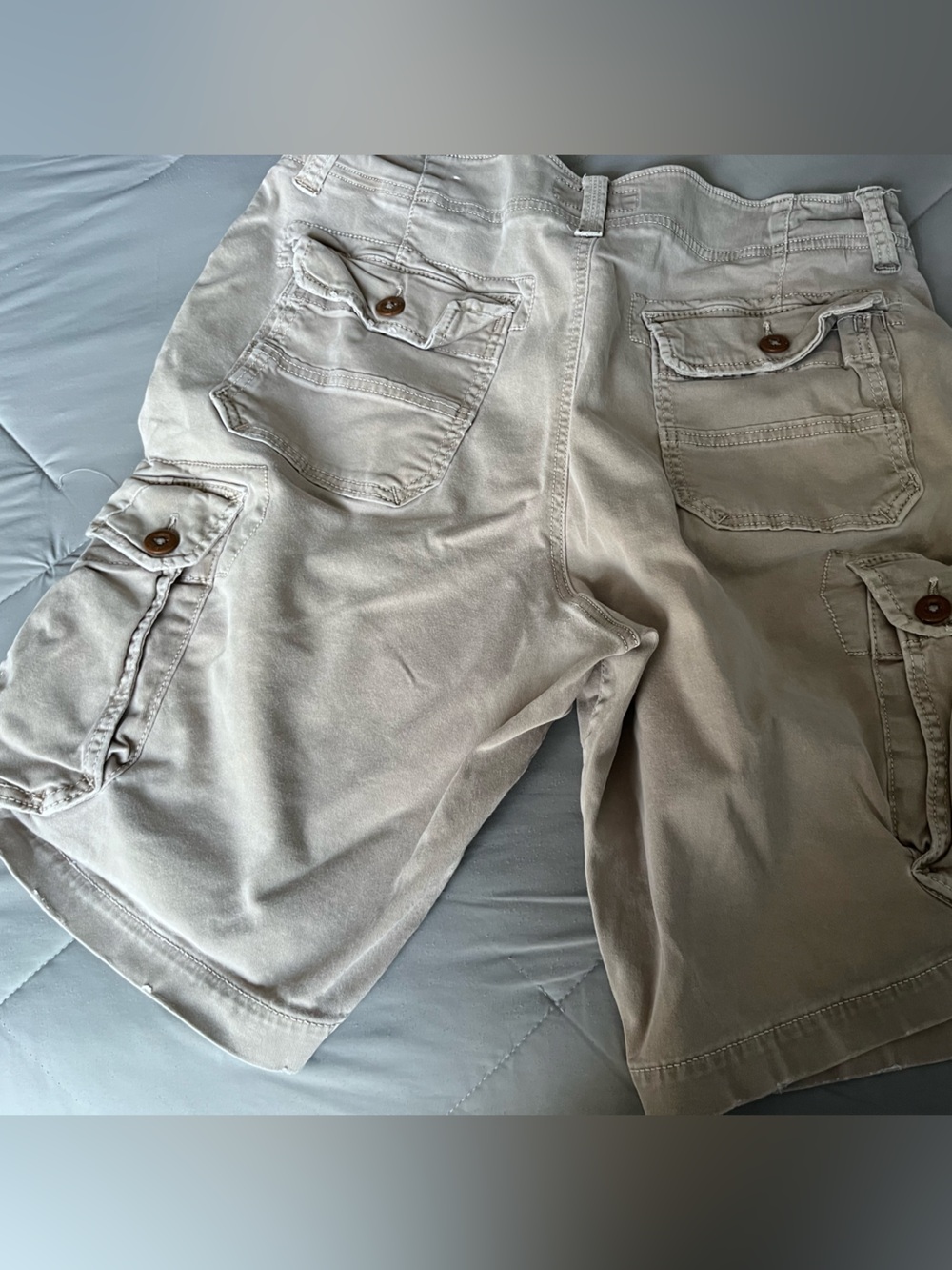 Gray American Eagle Men’s Classic Extreme Flex Cargo Shorts Waist 34